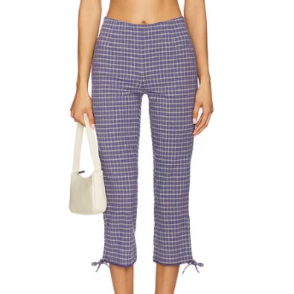 FREE PEOPLE FEELING FLIRTY SLIM CAPRI PANT SIZE 8 NWT - Picture 1 of 6